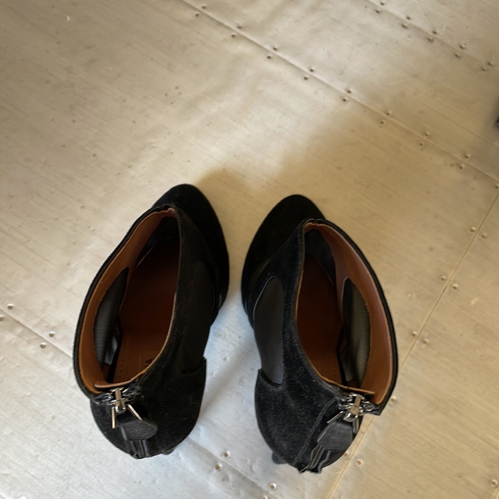 alaia black suede mesh boot bootie sz 38.5 - Picture 7 of 11